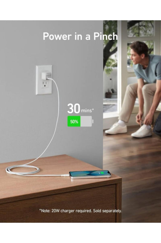 ANKER | USB C to Lightning Cable (3ft) Powerline III MFi Certified Fast Charging Lightning Cable | A8832