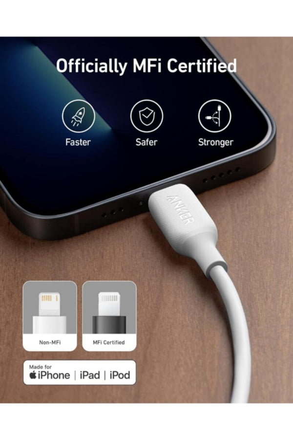 ANKER | USB C to Lightning Cable (3ft) Powerline III MFi Certified Fast Charging Lightning Cable | A8832