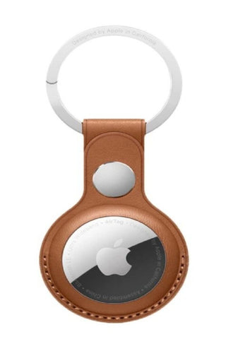 APPLE | Airtag Brown Leather Key Ring | MX4M2