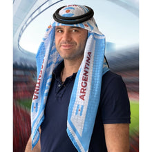 Argentina | Football fan head gear Arabic Style - Ghutra and Egal setÂ |Â OneÂ size