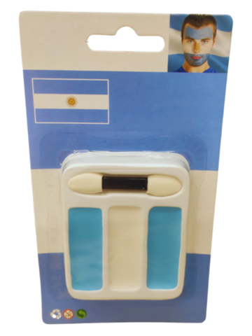 Quick Face Painting Kit with Brush (3 Packets) | Argentina |Â Minagination