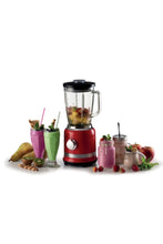 ARIETE | 585 Moderna Blender With Glass Cup Red | TE0201010