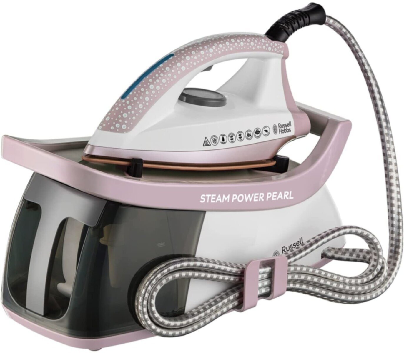 RUSSELL HOBBS | Steam Power Pearl-Steam Generator Iron with Pearl Infused Soleplate 26191 | ARURH26191STG