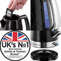 RUSSELL HOBBS | Plastic Structure 1.7Ltrs Kettle Black 28081 | ARURH28081SKB