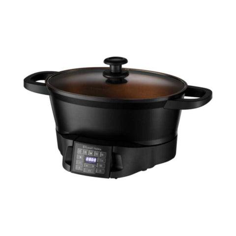 RUSSELL HOBBS | Good-to-Go Multicooker - 8 Versatile Functions including Slow Cooker, Sous Vide, Rice and Food Steamer, Black, 750 Watt 28270 | ARURH28270GMC