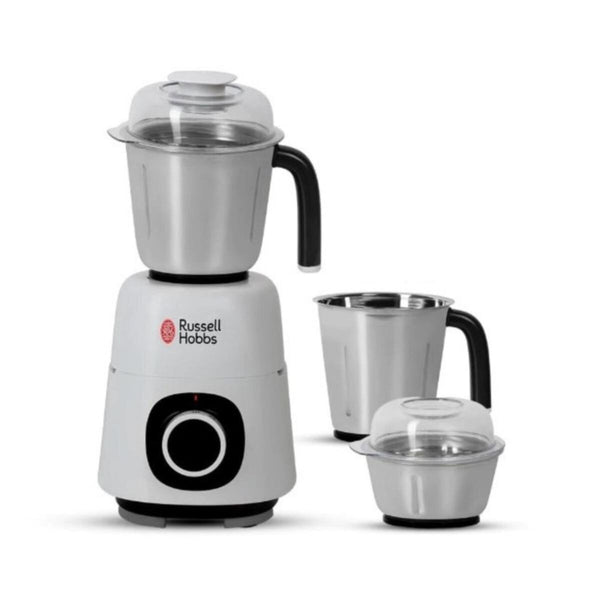 RUSSELL HOBBS | Mixer Grinder Supreme With 3 Stainless Steel Jars 750 Watt White | ARURH42505MIX