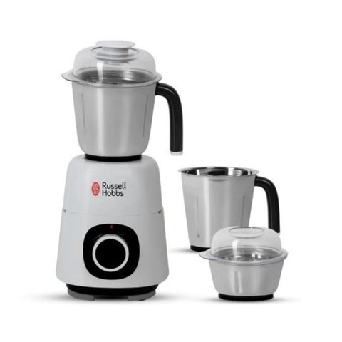 RUSSELL HOBBS | Mixer Grinder Supreme With 3 Stainless Steel Jars 750 Watt White | ARURH42505MIX