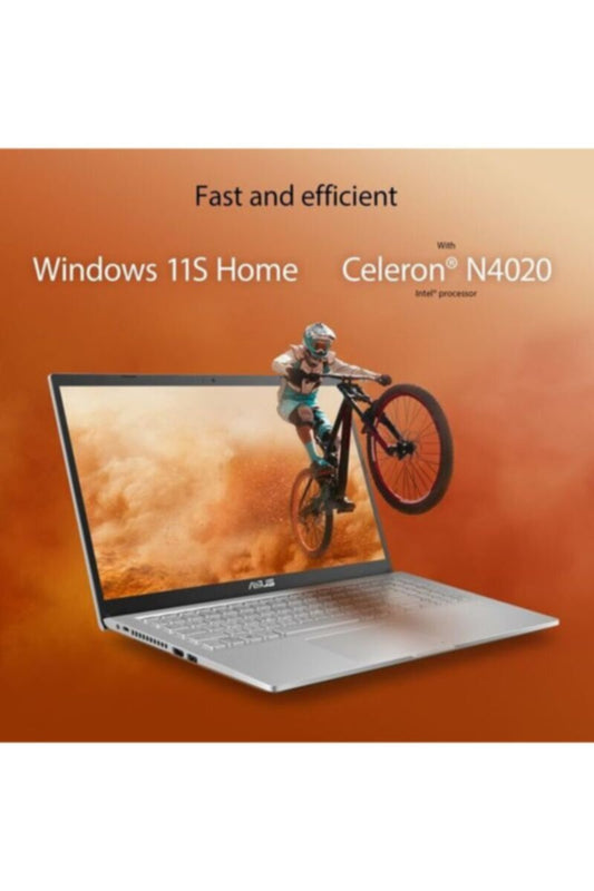 ASUS | Laptop â€“ Intel Celeron-N4020 / 15.6inch HD / 128GB SSD / 4GB RAM / Shared Intel UHD Graphics 600 Graphics / Windows 11 Home / English & Arabic Keyboard / Silver | MASITNX515006