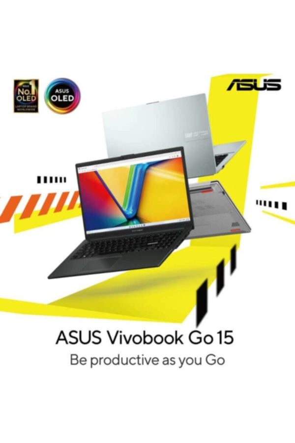 ASUS | Vivobook AMD Ryzen R5-7520U / 16GB RAM / 512GB SSD / Intel UHD Graphics / 15.6-inch FHD / English Arabic Keyboard / Windows 11 Home - Black | E1504FA-OLEDR5W