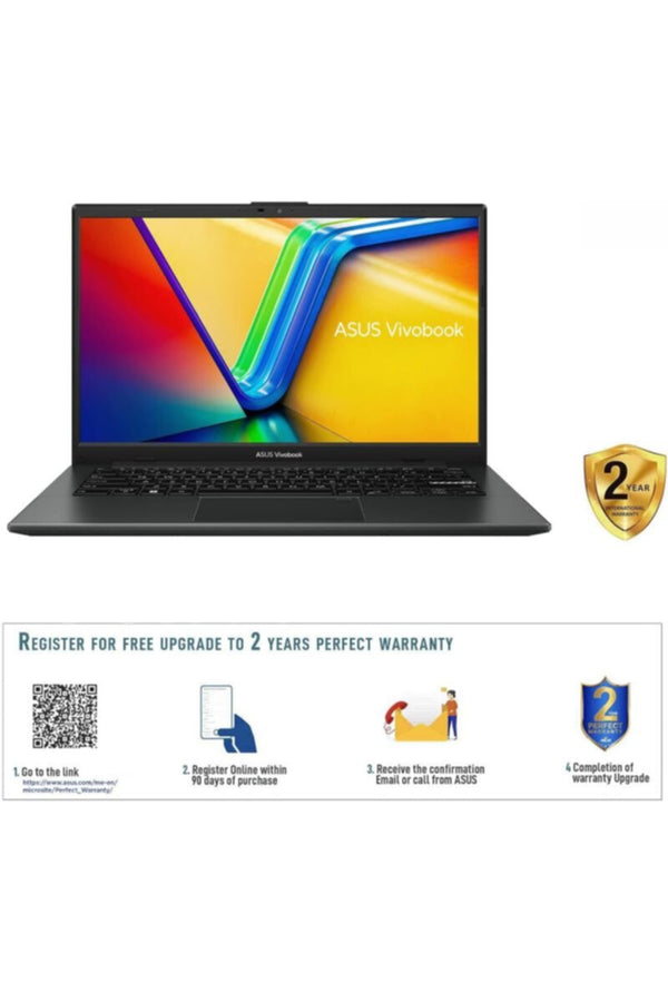 ASUS | Vivobook Go 14 (2022) Laptop â€“ AMD Ryzen 5-7520U / 14inch FHD / 512GB SSD / 8GB RAM / Shared AMD Radeon Graphics / Windows 11 Home / English & Arabic Keyboard / Black | E1404FA-NK185W