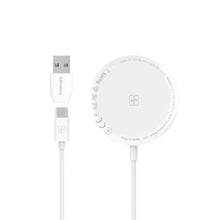 PROMATE | 15W Ultra-Fast Magnetic Wireless Charger White | AURAMAG-15W.WHITE