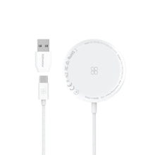 PROMATE | 15W Ultra-Fast Magnetic Wireless Charger White | AURAMAG-15W.WHITE