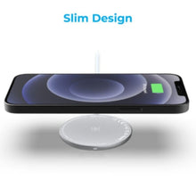 PROMATE | 15W Ultra-Fast Magnetic Wireless Charger White | AURAMAG-15W.WHITE
