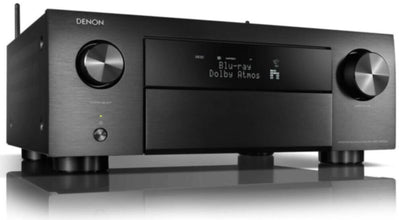 DENON | 9.4ch 200w/ch 8K Ultra HD AV Amplifier with 3D Audio, HEOS Built-in and Voice Control Black | AVC-X4800H