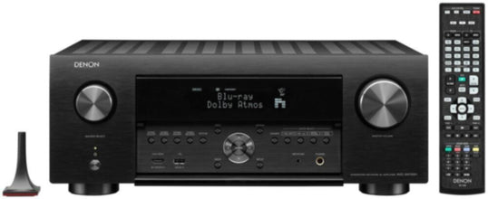 DENON | 9.4ch 200w/ch 8K Ultra HD AV Amplifier with 3D Audio, HEOS Built-in and Voice Control Black | AVC-X4800H