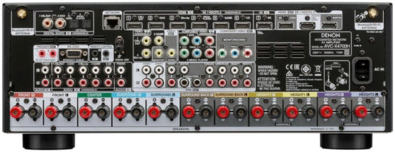 DENON | 9.4ch 200w/ch 8K Ultra HD AV Amplifier with 3D Audio, HEOS Built-in and Voice Control Black | AVC-X4800H