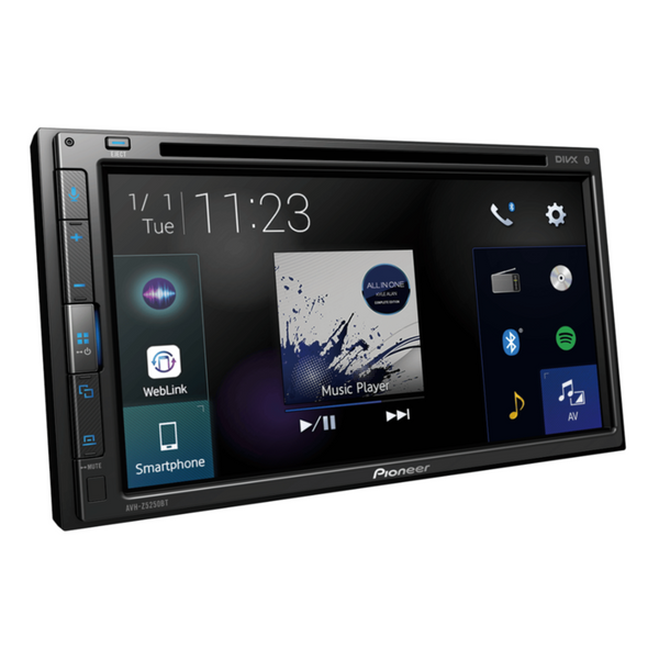 PIONEER | Car In-Dash Double-DIN DVD Multimedia AV Receiver with 6.8"inch WVGA Touchscreen Display | AVH-Z5250BT