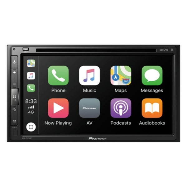 PIONEER | In-Dash Double-DIN DVD Multimedia AV Receiver with 6.8"inch Touchscreen Display, Apple CarPlay, Android Auto, WebLink & Bluetooth | AVH-Z5250BT