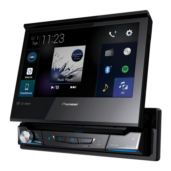 PIONEER | Car In-Dash 1-DIN DVD Multimedia AV Receiver with 7â€³inch WVGA Touchscreen Display | AVH-Z7250BT