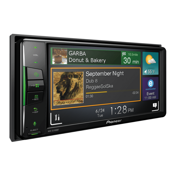 PIONEER | Car In-Dash Double-DIN DVD Multimedia AV Receiver with 7"inch WVGA Touchscreen Display | AVH-ZL5150BT