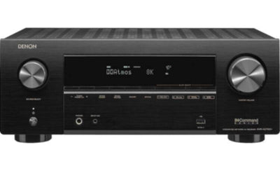 DENON | 7.2ch  150w/ch 8K Ultra HD AV Amplifier with 3D Audio, HEOS Built-in and Voice Control Black | AVR-X2800H