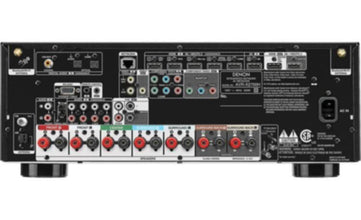 DENON | 7.2ch  150w/ch 8K Ultra HD AV Amplifier with 3D Audio, HEOS Built-in and Voice Control Black | AVR-X2800H