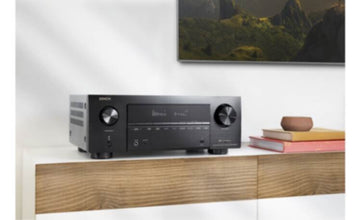 DENON | 7.2ch  150w/ch 8K Ultra HD AV Amplifier with 3D Audio, HEOS Built-in and Voice Control Black | AVR-X2800H