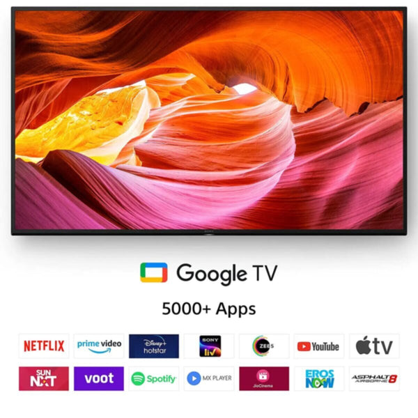 SONY | Bravia X75K 55"inch 4K Ultra HD High Dynamic Range LED Smart TV (Google TV) | KD-55X75K/B