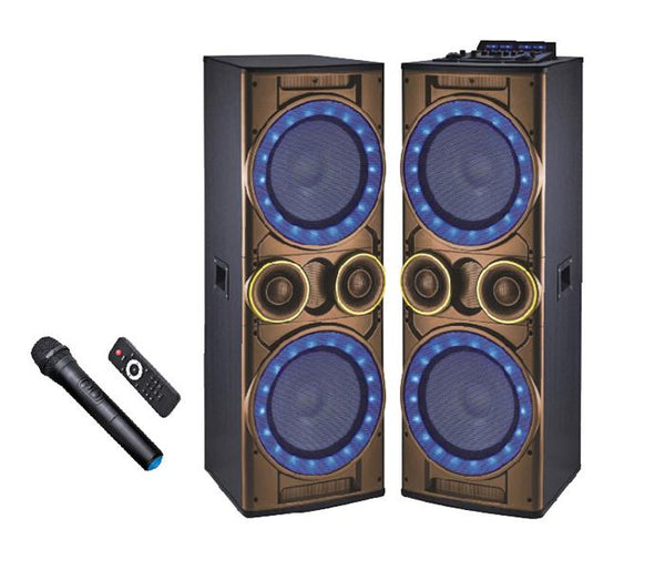 GEEPAS | 2.0 Channel Professional Bookshelf Speakers With Bluetooth Gold | Gms8518