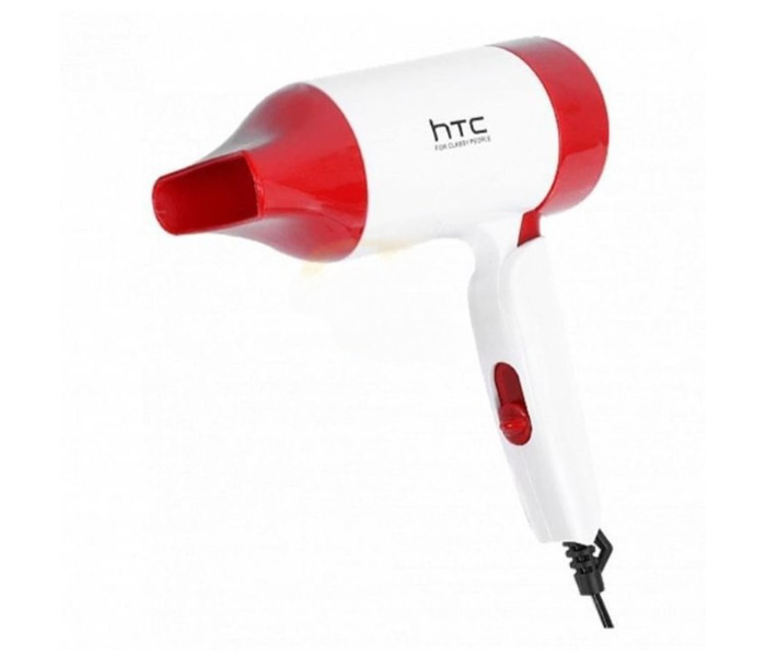 HTC Supper Turbo High Quality Hair Dryer - White and Red | JPL4510
