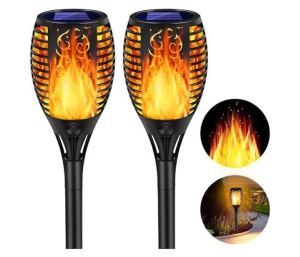 Solar Flame 33 LED Light Sensor Light for Outdoor  Garden Pathway IP65 Waterproof  with Longer ground stake | JPO6663