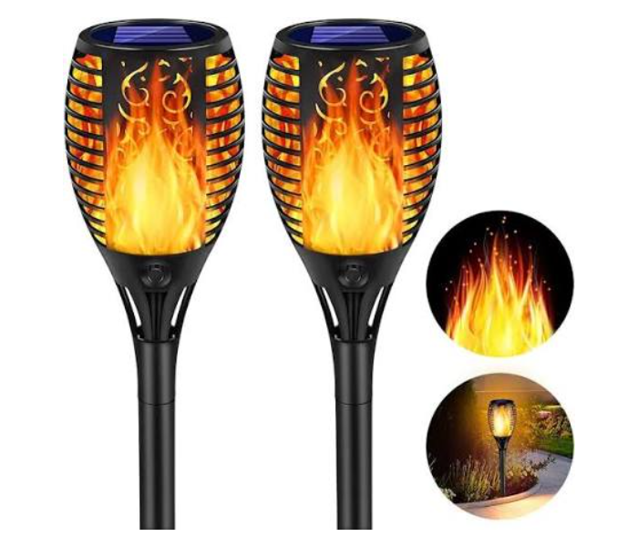 Solar Flame 33 LED Light Sensor Light for Outdoor  Garden Pathway IP65 Waterproof  with Longer ground stake | JPO6663