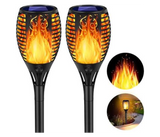Solar Flame 33 LED Light Sensor Light for Outdoor  Garden Pathway IP65 Waterproof  with Longer ground stake | JPO6663