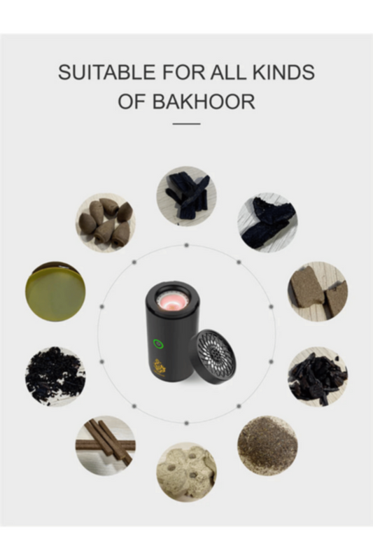 CRONY | B50 Car Bukhoor Usb Type-C Power Rechargeable | Rose Gold