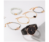 Jongo 6pcs Set Luxury Ladies Watch Women Simple Bracelet  | JPN3086