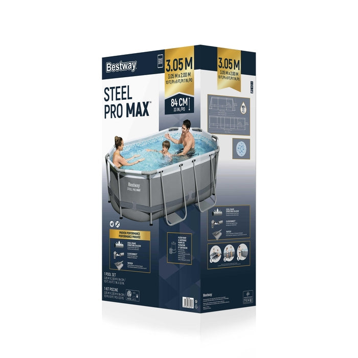 BESTWAY | Pro Max Oval Pool Set 10x6.7x 33 3.05mx2.00mx84cm | BES115TOY01873