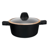 ROYALFORD | 20cm Premium Diamond Series Aluminum Casserole Black | RF12631