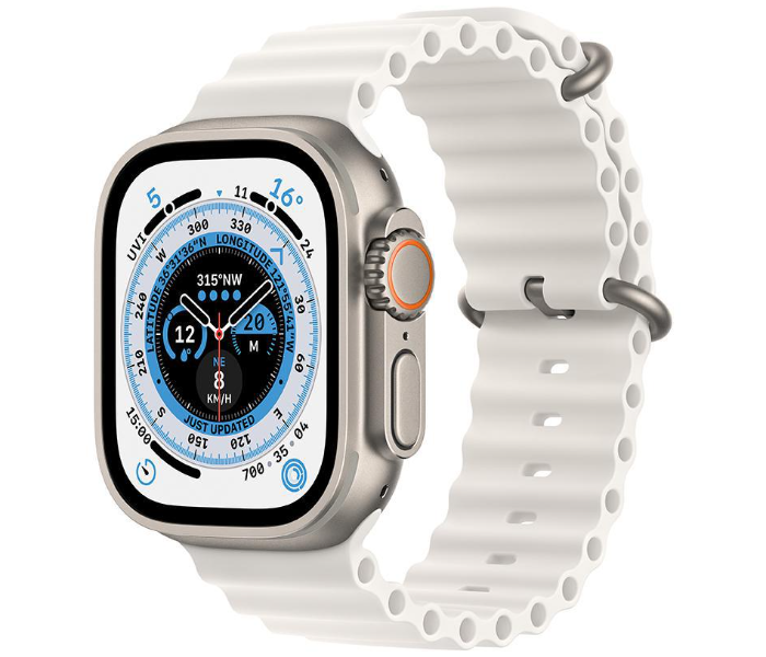 8 Series XS8 Pro Ultra Smart Watch Ocean Band Loop Wrist Strap - White | JPM7446