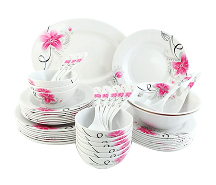 ROYALFORD | Melamine Ware Dinner Set White 45 Pieces | Rf6719