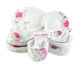 ROYALFORD | Melamine Ware Dinner Set White 45 Pieces | Rf6719