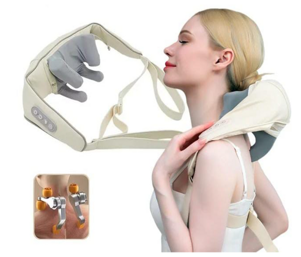 Generic Electric Neck Massager, 3 Gears Strength PU Neck Back Massager | JPN6834