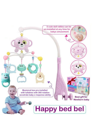 Baby Bed Bell With Music 0-12 Months | 297 Pink