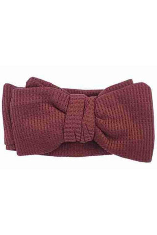 Baby Hair Bow Headband 1 Pcs | 270 Dark Red