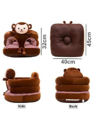Baby Sofa Support Seat For Learning To Sit 6 to 24 months | 290-6 Brown
