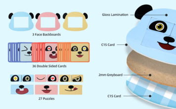 PANDA JUNIOR | Expression Puzzle-The Magic Panda Face PJ006 | 49700262