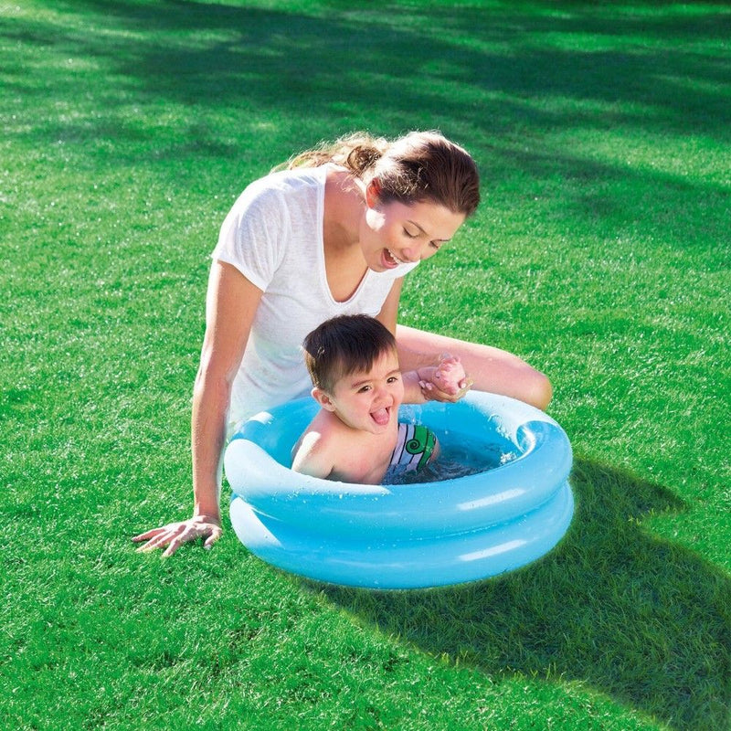 BESTWAY | 2 Ring Kiddie Pool Kids Plastic Swimming Pool 61cmxH15cm | BES115TOY01885