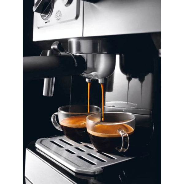 DELONGHI | Pump & Drip Coffee Maker 1750W Silver-Black | BC0420