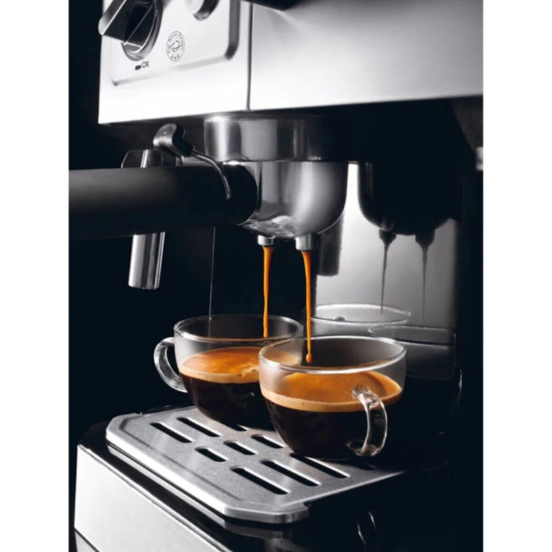 DELONGHI | Pump & Drip Coffee Maker 1750W Silver-Black | BC0420