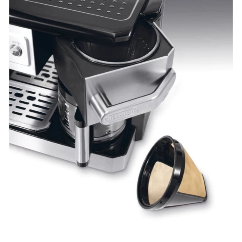 DELONGHI | Pump & Drip Coffee Maker 1750W Silver-Black | BC0420