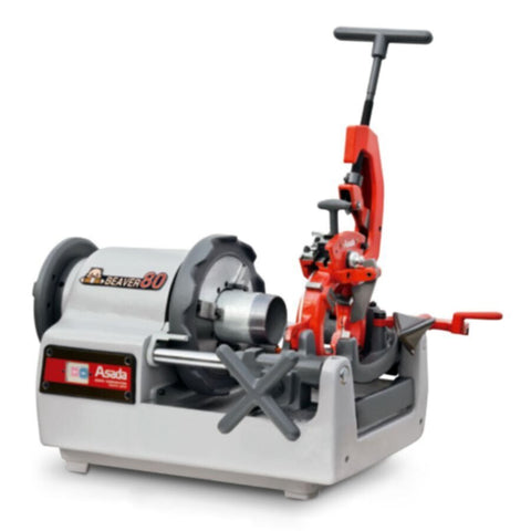 ASADA | Threading Machine 1140 watts + Die Set + Threading  Oil - 1 Gallon | BEAVER 80